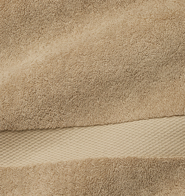 Sferra Bello Wash Cloth Sand Colored Fabric Swatch