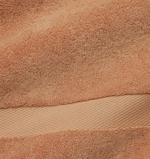 Sferra Bello Wash Cloth Terracotta Colored Fabric Swatch