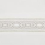Sferra Giza 45 Lace Pillow Sham Ivory Colored Fabric Swatch