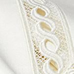 Sferra Millesimo Sham Ivory Colored Fabric Swatch