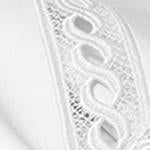 Sferra Millesimo Euro Sham White Colored Fabric Swatch