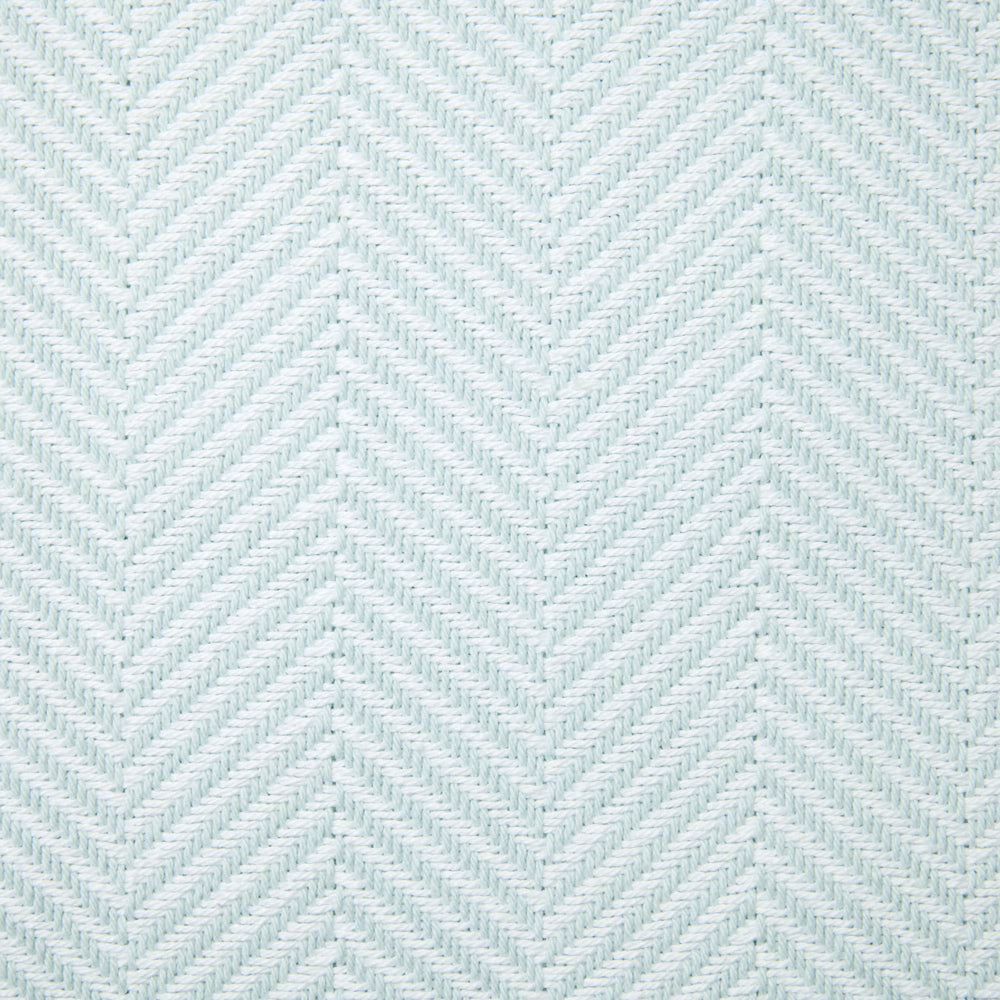 Sferra Camilo Blanket Cover White Aqua Swatch