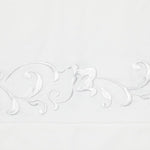 Sferra Griante Pillowcase White White Colored Fabric Swatch