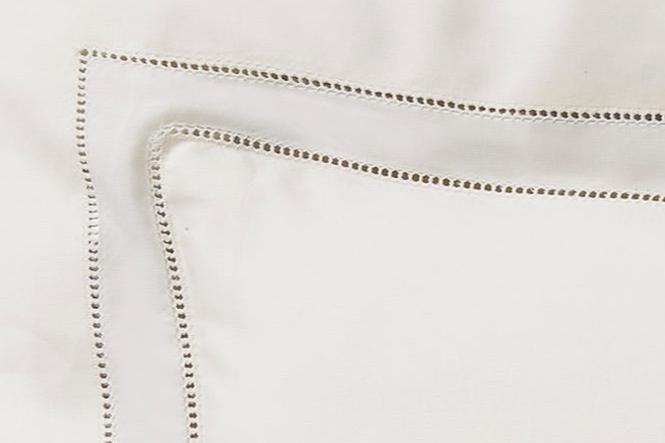 Sferra Finna Ivory Colored Fabric Swatch