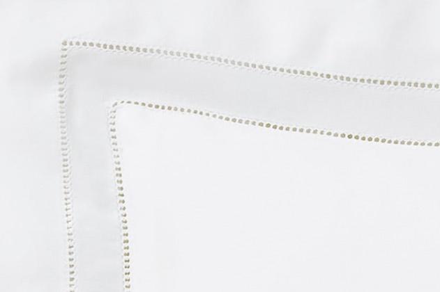 Sferra Finna White Colored Fabric Swatch