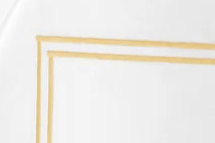Sferra Grande Hotel Flat Sheet Banana on White Colored Fabric Swatch