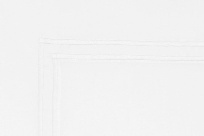 Sferra Grande Hotel Flat Sheet White on White Colored Fabric Swatch