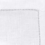 Sferra Beachcomber Cocktail Napkin White Colored Fabric Swatch