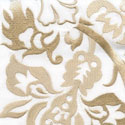 Sferra Saxon Pillow Case Champagne on White Colored Fabric Swatch