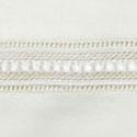 Sferra Diamante Lace Pillow Case Ivory Colored Fabric Swatch