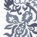 Sferra Saxon Pillow Sham Indigo on White Colored Fabric Swatch