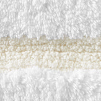 Sferra Lindo Bath Rug Ivory on White Colored Fabric Swatch