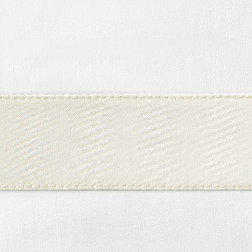 Sferra Estate Flat Sheet Ivory Colored Fabric Swatch