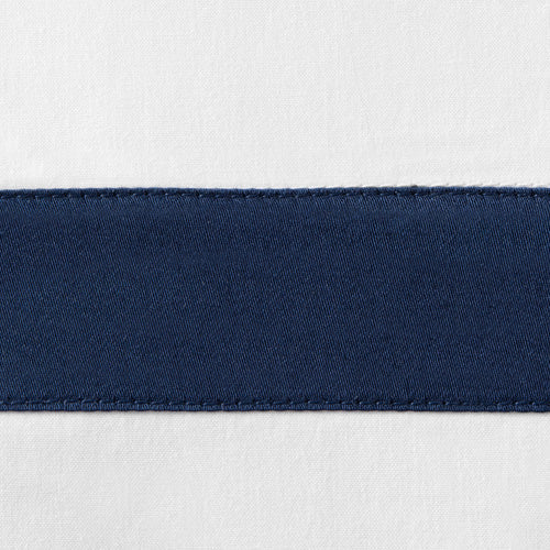 Sferra Estate Duvet Cover Navy Colored Fabric Swatch