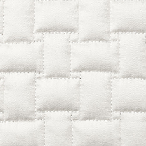 Sferra Sampietrini Coverlet White Colored Fabric Swatch